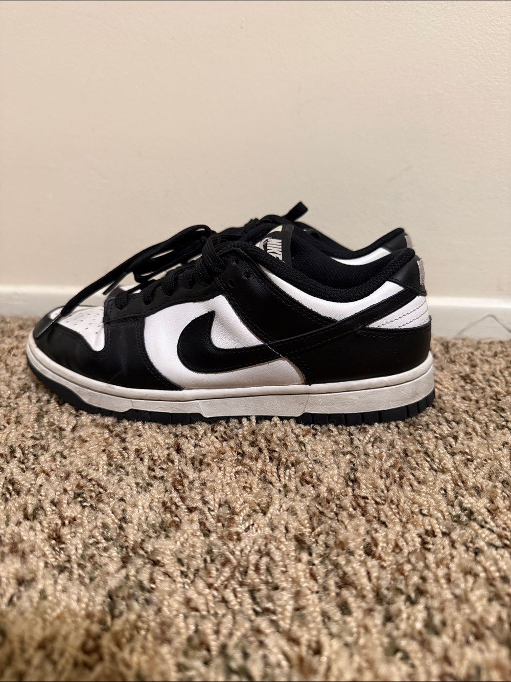 Nike Dunks Black and White Low-Top Sneakers